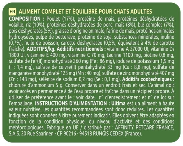 Ultima Adult poulet pour chat – Image 4